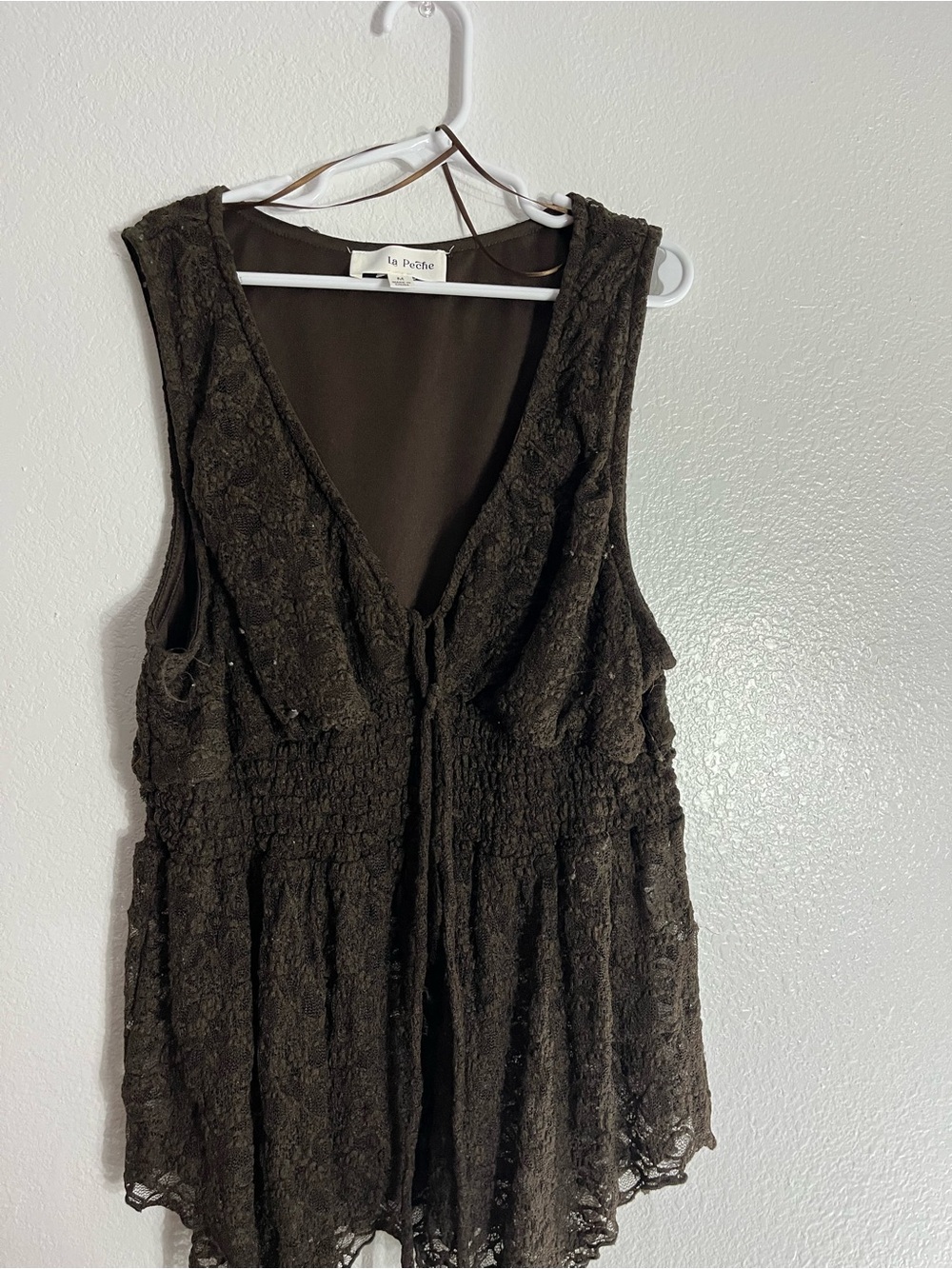 & Other Stories Lace Overlay Black Sleeveless Skirt